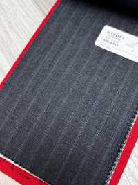 4ML4445 26AW THE CITY Twill Charcoal Heaven Gray Stripe[Textile] Miyuki Woolen Mills Additional Images