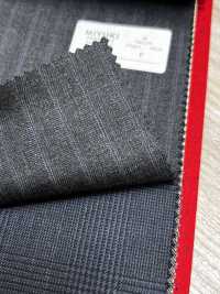 4ML4445 26AW THE CITY Twill Charcoal Heaven Gray Stripe[Textile] Miyuki Woolen Mills Additional Images