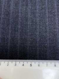 4ML4445 26AW THE CITY Twill Charcoal Heaven Gray Stripe[Textile] Miyuki Woolen Mills Additional Images