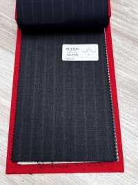 4ML4445 26AW THE CITY Twill Charcoal Heaven Gray Stripe[Textile] Miyuki Woolen Mills Additional Images