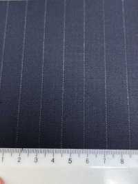 4MR4682 26AW Super100's × CASHIMERE Navy Stripe[Textile] Miyuki Woolen Mills Additional Images
