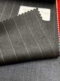 4MR4693 26AW Super100's × Cashmere Charcoal Heaven Gray Stripe[Textile] Miyuki Woolen Mills Additional Images