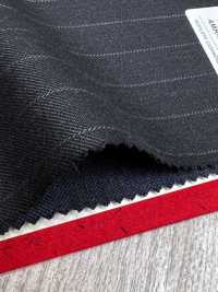 4MR4693 26AW Super100's × Cashmere Charcoal Heaven Gray Stripe[Textile] Miyuki Woolen Mills Additional Images