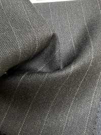 4MR4693 26AW Super100's × Cashmere Charcoal Heaven Gray Stripe[Textile] Miyuki Woolen Mills Additional Images