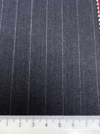 4MR4693 26AW Super100's × Cashmere Charcoal Heaven Gray Stripe[Textile] Miyuki Woolen Mills Additional Images