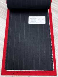 4MR4693 26AW Super100's × Cashmere Charcoal Heaven Gray Stripe[Textile] Miyuki Woolen Mills Additional Images