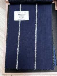 AR6548 ARISTON Super130's Navy Blue × White Stripe[Fabric] HOSOI SYOJI Additional Images