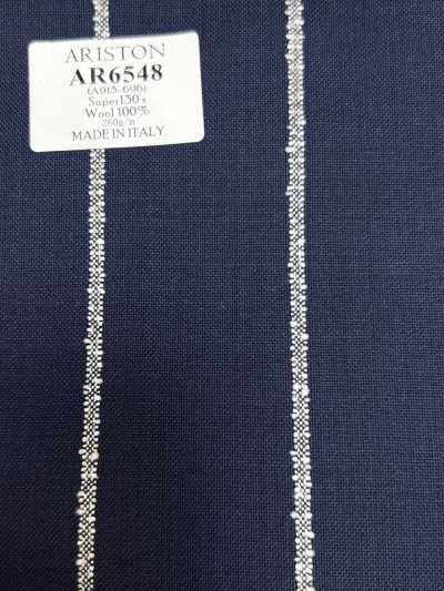 AR6548 ARISTON Super130's Navy Blue × White Stripe