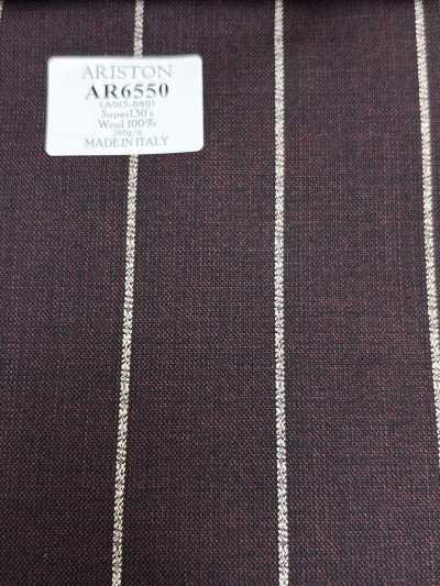 AR6550 ARISTON Super130's Brown X White Stripe