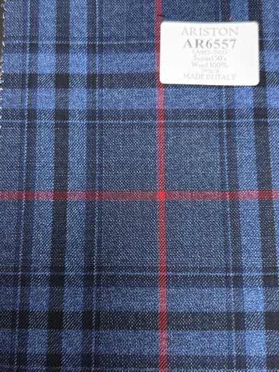 AR6557 ARISTON Super130's Navy Blue Check
