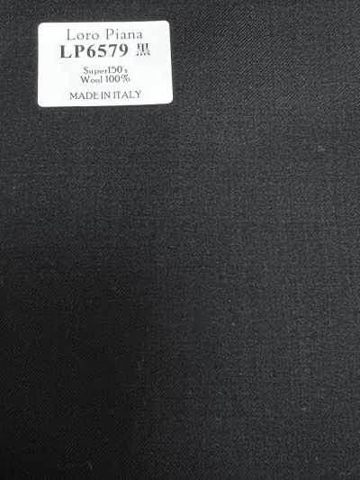 LP6579 Loro Piana Super150's Black No Pattern