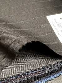 LP6586 Loro Piana Super130's Black Stripe[Fabric] HOSOI SYOJI Additional Images