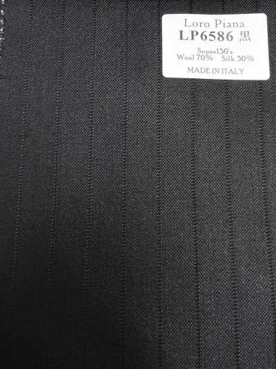 LP6586 Loro Piana Super130's Black Stripe