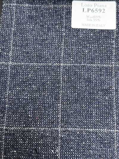 Loro Piana Navy Blue Check