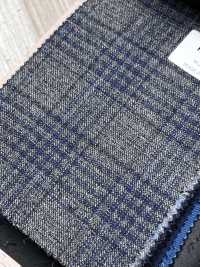 LP6598 Loro Piana Gray X Navy Blue Check[Fabric] HOSOI SYOJI Additional Images