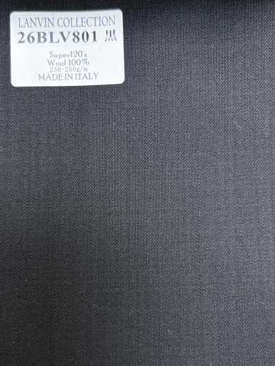26BLV801 LANVIN COLLECTION Super120's Black No Pattern
