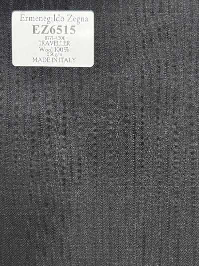 EZ6515 Ermenegildo Zegna TRAVELLER Dark Gray × Navy Blue Stripe