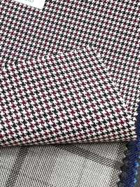DM6141 DORMEUIL QUEEN Super100's Black X Red Houndstooth[Fabric] HOSOI SYOJI Additional Images