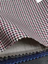 DM6141 DORMEUIL QUEEN Super100's Black X Red Houndstooth[Fabric] HOSOI SYOJI Additional Images