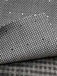 DM6144 DORMEUIL QUEEN Super100's Black X White Sashiko Pattern[Fabric] HOSOI SYOJI Additional Images