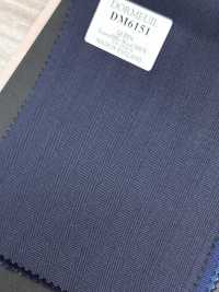 DM6151 DORMEUIL QUEEN Super100's Dark Navy Stripe[Fabric] HOSOI SYOJI Additional Images