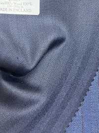 DM6151 DORMEUIL QUEEN Super100's Dark Navy Stripe[Fabric] HOSOI SYOJI Additional Images