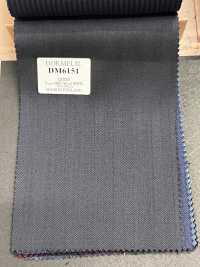 DM6151 DORMEUIL QUEEN Super100's Dark Navy Stripe[Fabric] HOSOI SYOJI Additional Images
