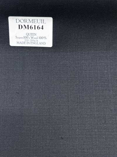DM6164 DORMEUIL QUEEN Super100's Black Solid