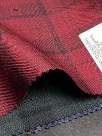 DM5137 DORMEUIL QUEEN Super100's Red Check[Fabric] HOSOI SYOJI Additional Images