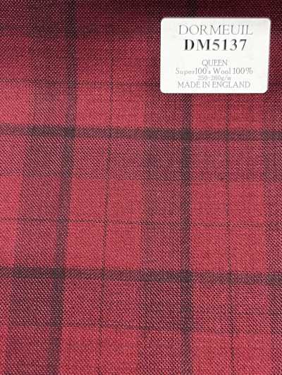 DM5137 DORMEUIL QUEEN Super100's Red Check