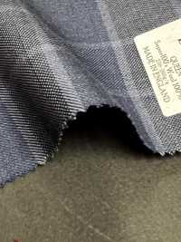 DM5144 DORMEUIL QUEEN Super100's Navy Blue Check[Fabric] HOSOI SYOJI Additional Images