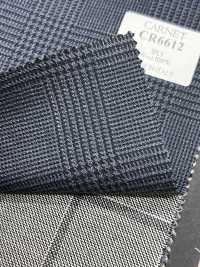 CR6612 CARNET 3-ply Navy Blue Glen Check[Fabric] HOSOI SYOJI Additional Images