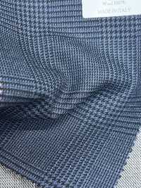 CR6612 CARNET 3-ply Navy Blue Glen Check[Fabric] HOSOI SYOJI Additional Images