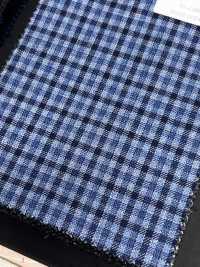 CR6618 CARNET Saxe Check[Fabric] HOSOI SYOJI Additional Images