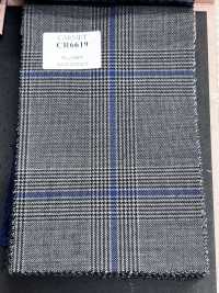 CR6619 CARNET Gray X Blue Check[Fabric] HOSOI SYOJI Additional Images