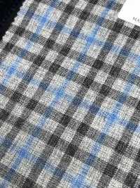 CR6620 CARNET Gray X Blue Check[Fabric] HOSOI SYOJI Additional Images