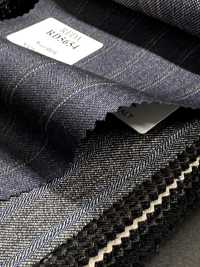 RD5654 REDA Navy Blue X Brown Stripe[Textile] HOSOI SYOJI Additional Images