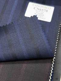 CN6570 CANONICO Super110's Navy Blue Stripe[Fabric] HOSOI SYOJI Additional Images