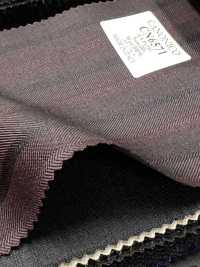 CN6571 CANONICO Super110's Burgundy Stripe[Fabric] HOSOI SYOJI Additional Images