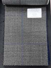 CN5572 CANONICO Super110's Brown × Blue Check[Fabric] HOSOI SYOJI Additional Images