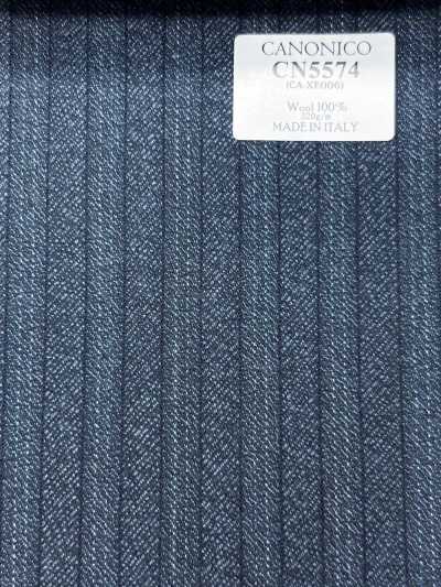 CN5574 CANONICO Super110's Turquoise Stripe