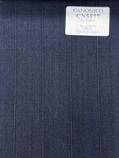 CN5577 CANONICO Super110's Navy Blue Stripe