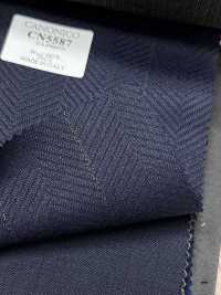 CN5587 CANONICO Super110's Navy Blue Check[Fabric] HOSOI SYOJI Additional Images