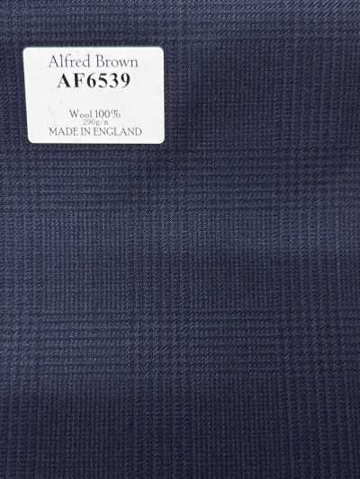 AF6539 Alfred Brown Navy Blue Check