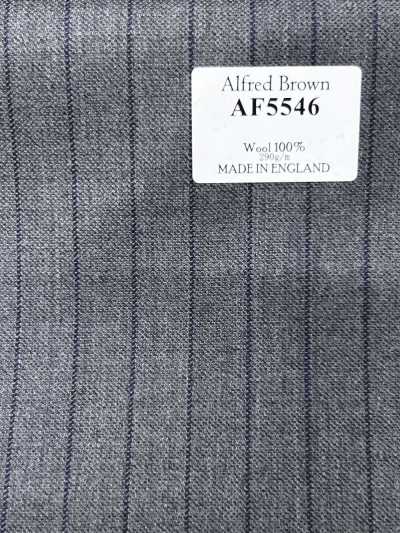 AF5546 Alfred Brown Gray × Navy Blue Stripe