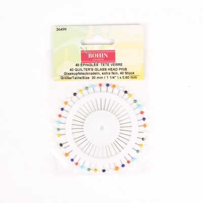 26499 Colorful Glass-head Pins (BOHIN)