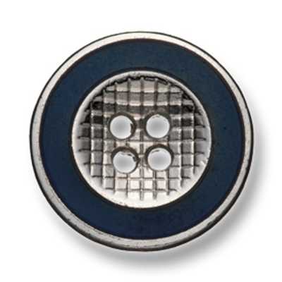 330 Made In Japan Metal Button For Suits And Jackets Silver/Navy Blue