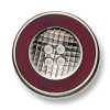 332 Made In Japan Metal Button For Suits/Jackets Silver/Red