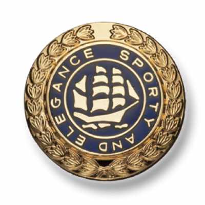 Made In Japan Metal Button For Suits And Jackets Gold/Navy Blue
