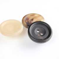 600-2H Two-hole Real Buffalo Horn Button For Domestic Suits And Jackets Yamamoto(EXCY) Sub Photo
